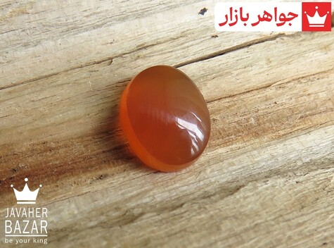 نگین عقیق یمنی نارنجی کوچک [شرف الشمس]